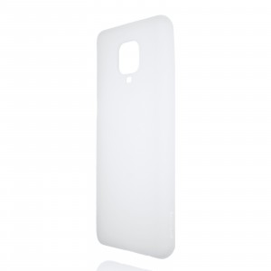 Силиконовый матовый полупрозрачный чехол для Xiaomi Redmi Note 9 Pro/Note 9S Белый