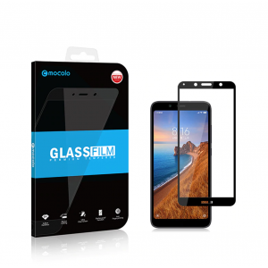 Улучшенное закругленное 3D полноэкранное защитное стекло Mocolo для Xiaomi RedMi 7A Черный