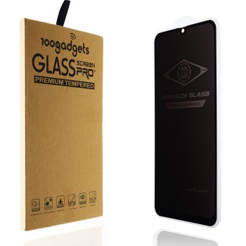 Антишпионское улучшенное 3D полноэкранное защитное стекло для Samsung Galaxy A50 Черный