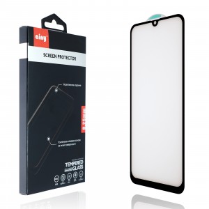 Премиум 5D Full Cover полноэкранное безосколочное защитное стекло с усиленным клеевым слоем для Samsung Galaxy A50/A30/A20 Черный