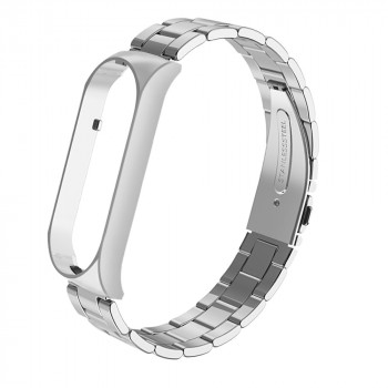 Металлический блочный ремешок для Xiaomi Mi Smart Band 5/6