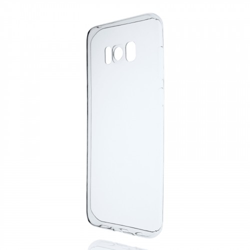 Силиконовый глянцевый транспарентный чехол для Samsung Galaxy S8 Plus