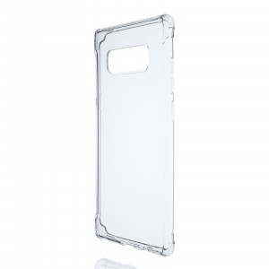 Силиконовый глянцевый транспарентный чехол с усиленными углами для Samsung Galaxy Note 8