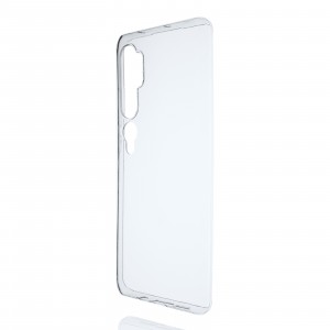 Силиконовый глянцевый транспарентный чехол для Xiaomi Mi Note 10