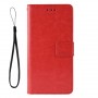 Глянцевый водоотталкивающий чехол портмоне подставка для Samsung Galaxy M51 с магнитной защелкой и отделениями для карт, цвет Красный