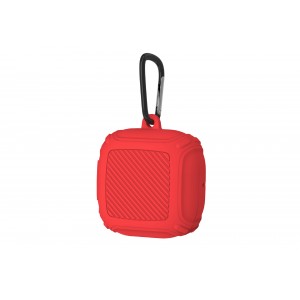 Противоударный силиконовый матовый непрозрачный чехол с карабином для Samsung Galaxy Buds Live/Pro/2 Красный