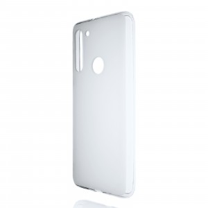 Силиконовый матовый полупрозрачный чехол для Motorola Moto G8