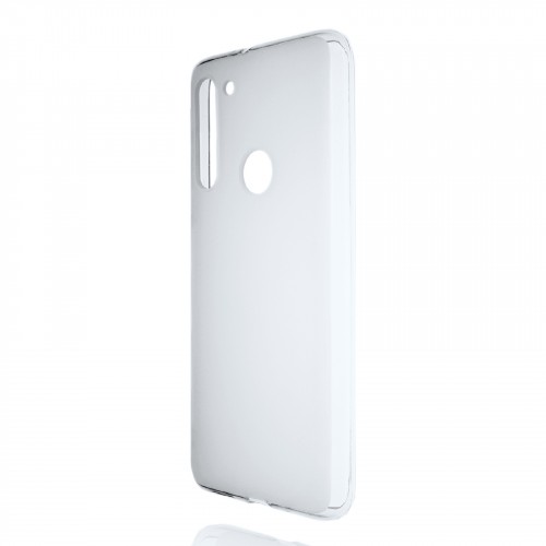 Силиконовый матовый полупрозрачный чехол для Motorola Moto G8
