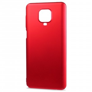 Матовый пластиковый чехол для Xiaomi RedMi Note 9S/Redmi 9 Pro с улучшенной защитой торцов корпуса Красный