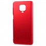 Матовый пластиковый чехол для Xiaomi RedMi Note 9S/Redmi 9 Pro с улучшенной защитой торцов корпуса, цвет Красный