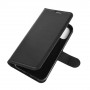 Чехол портмоне подставка для Iphone 12 Pro Max с магнитной защелкой и отделениями для карт, цвет Черный