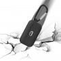 Силиконовый матовый чехол с карабином для Nokia Essential True Wireless Earphones E3500, цвет Черный