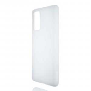 Силиконовый матовый полупрозрачный чехол для Samsung Galaxy S20 FE Белый