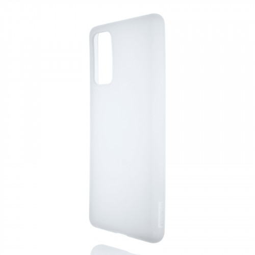 Силиконовый матовый полупрозрачный чехол для Samsung Galaxy S20 FE, цвет Белый