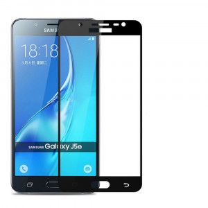 3D полноэкранное ультратонкое износоустойчивое сколостойкое олеофобное защитное стекло для Samsung Galaxy J5 (2016) Черный