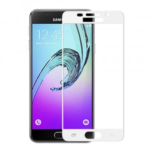 3D полноэкранное ультратонкое износоустойчивое сколостойкое олеофобное защитное стекло для Samsung Galaxy A3 (2016) Белый