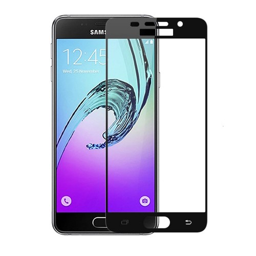 3D полноэкранное ультратонкое износоустойчивое сколостойкое олеофобное защитное стекло для Samsung Galaxy A3 (2016), цвет Черный