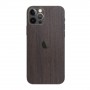 Защитная пленка на заднюю и боковые поверхности текстура Дерево для Iphone 12 Pro, цвет Коричневый