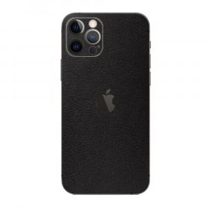 Защитная пленка на заднюю и боковые поверхности текстура Кожа для Iphone 12 Mini Черный
