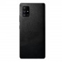 Защитная пленка на заднюю поверхность текстура Кожа для Samsung Galaxy A51, цвет Черный