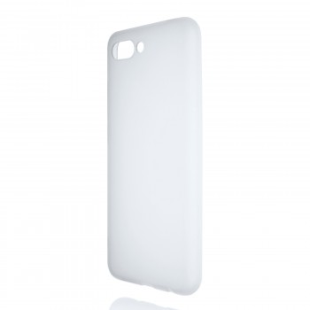 Силиконовый матовый полупрозрачный чехол для Huawei Honor 10 Белый