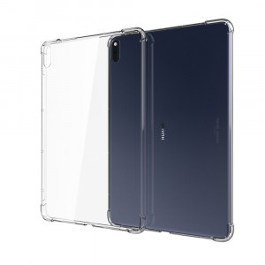 Силиконовый глянцевый транспарентный чехол с усиленными углами для Huawei MatePad Pro 2019/2021