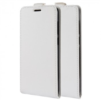 Вертикальный чехол-книжка для Samsung Galaxy S21 с отделениями для карт и магнитной защелкой Белый