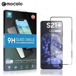 Премиум 3D сверхчувствительное ультратонкое защитное стекло Mocolo для Samsung Galaxy S21 Plus Черный