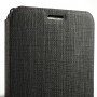 Флип чехол-книжка для Samsung Galaxy A52 с текстурой ткани и функцией подставки, цвет Черный