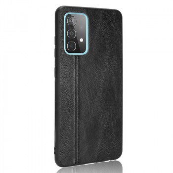 Силиконовый матовый непрозрачный чехол с текстурным покрытием винтажная Кожа для Samsung Galaxy A52 