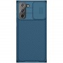 Пластиковый непрозрачный матовый чехол с улучшенной защитой элементов корпуса и защитной шторкой для камеры для Samsung Galaxy S21 Plus , цвет Синий