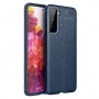 Силиконовый чехол накладка для Samsung Galaxy S21 с текстурой кожи