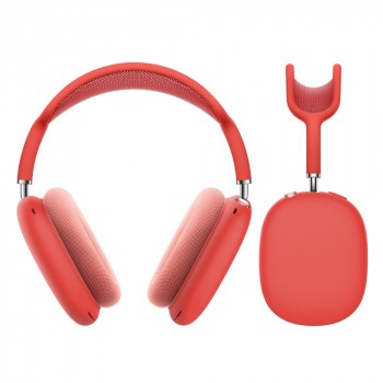 Комплект силиконовых матовых защитных накладок для AirPods Max Красный