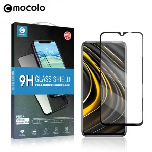Премиум 3D сверхчувствительное ультратонкое защитное стекло Mocolo для Xiaomi Poco M3 Черный