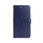 Глянцевый водоотталкивающий чехол портмоне подставка для Nokia 2.4 с магнитной защелкой и отделениями для карт, цвет Синий