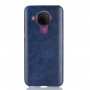 Чехол накладка текстурная отделка Кожа для Nokia 5.4, цвет Синий