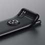 Силиконовый матовый чехол для Xiaomi Poco M3 с встроенным кольцом-подставкой-держателем, цвет Синий
