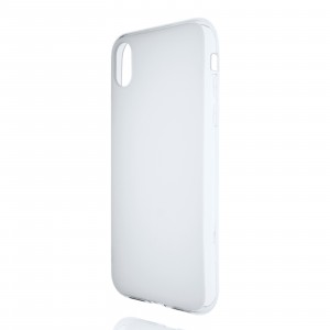 Силиконовый матовый полупрозрачный чехол для Iphone Xr Белый