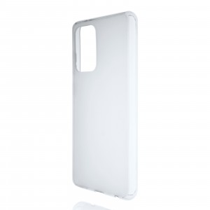 Силиконовый матовый полупрозрачный чехол для Samsung Galaxy A52 Белый