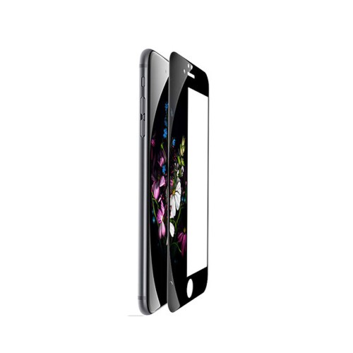 3D полноэкранное ультратонкое износоустойчивое сколостойкое олеофобное защитное стекло для Iphone 8 Plus, цвет Черный