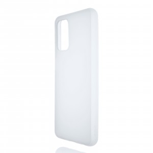 Силиконовый матовый полупрозрачный чехол для Samsung Galaxy A32 Белый
