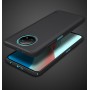 Пластиковый непрозрачный матовый нескользящий премиум чехол с улучшенной защитой элементов корпуса для Xiaomi RedMi Note 9T, цвет Синий