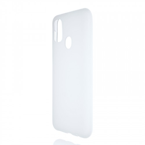Силиконовый матовый полупрозрачный чехол для Samsung Galaxy M30s/M21, цвет Белый