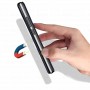 Чехол флип подставка на силиконовой основе с отсеком для карт с магнитной крышкой для Iphone 12 Pro Max, цвет Черный