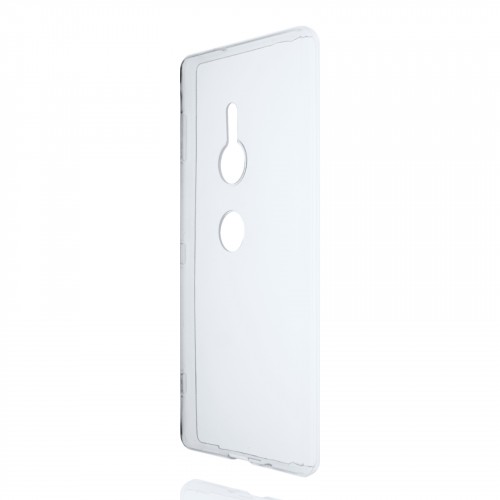 Силиконовый глянцевый транспарентный чехол для Sony Xperia XZ2