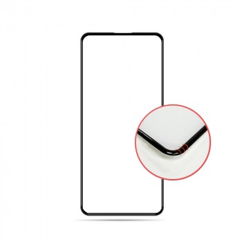 Полноэкранное 3D стекло с усиленными краями для Xiaomi Poco F3 Черный