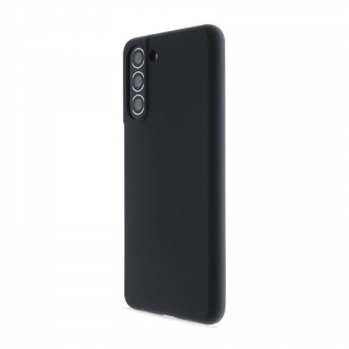 Силиконовый матовый непрозрачный чехол для Samsung Galaxy S21 Plus, цвет Черный