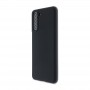 Силиконовый матовый непрозрачный чехол для Samsung Galaxy S21 Plus, цвет Черный