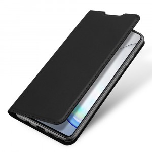 Магнитный флип чехол-книжка для Samsung Galaxy M22/A22 с функцией подставки и с отсеком для карт
