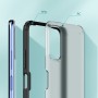 Силиконовый матовый непрозрачный чехол с полупрозрачной поликарбонатной накладкой для Xiaomi Poco M3 Pro/RedMi Note 10T, цвет Синий